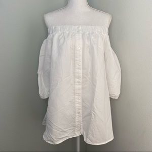 *REPOST* Aftermarket Bardot Top - White